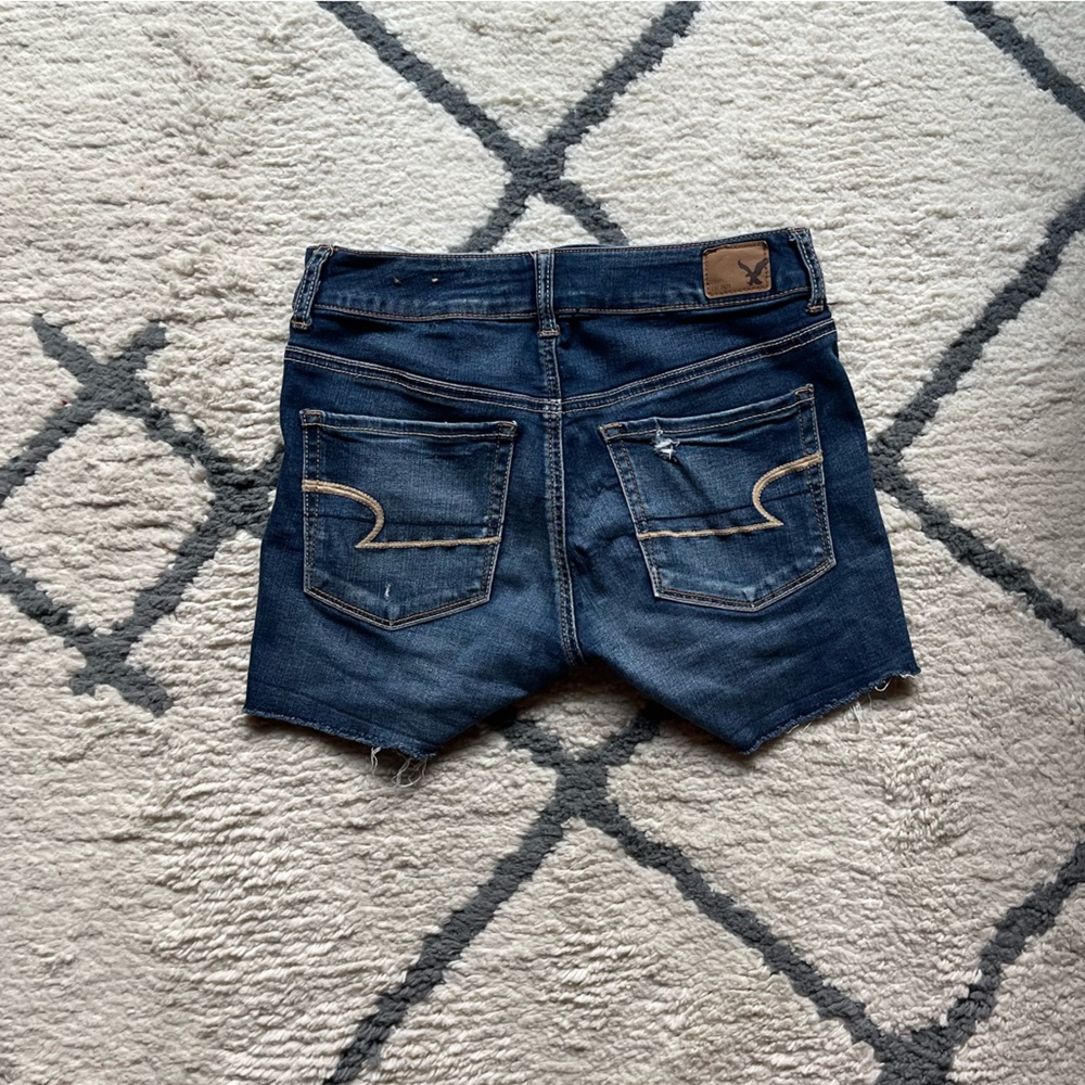 American Eagle High Waisted Denim Short Shorts - Super Stretch